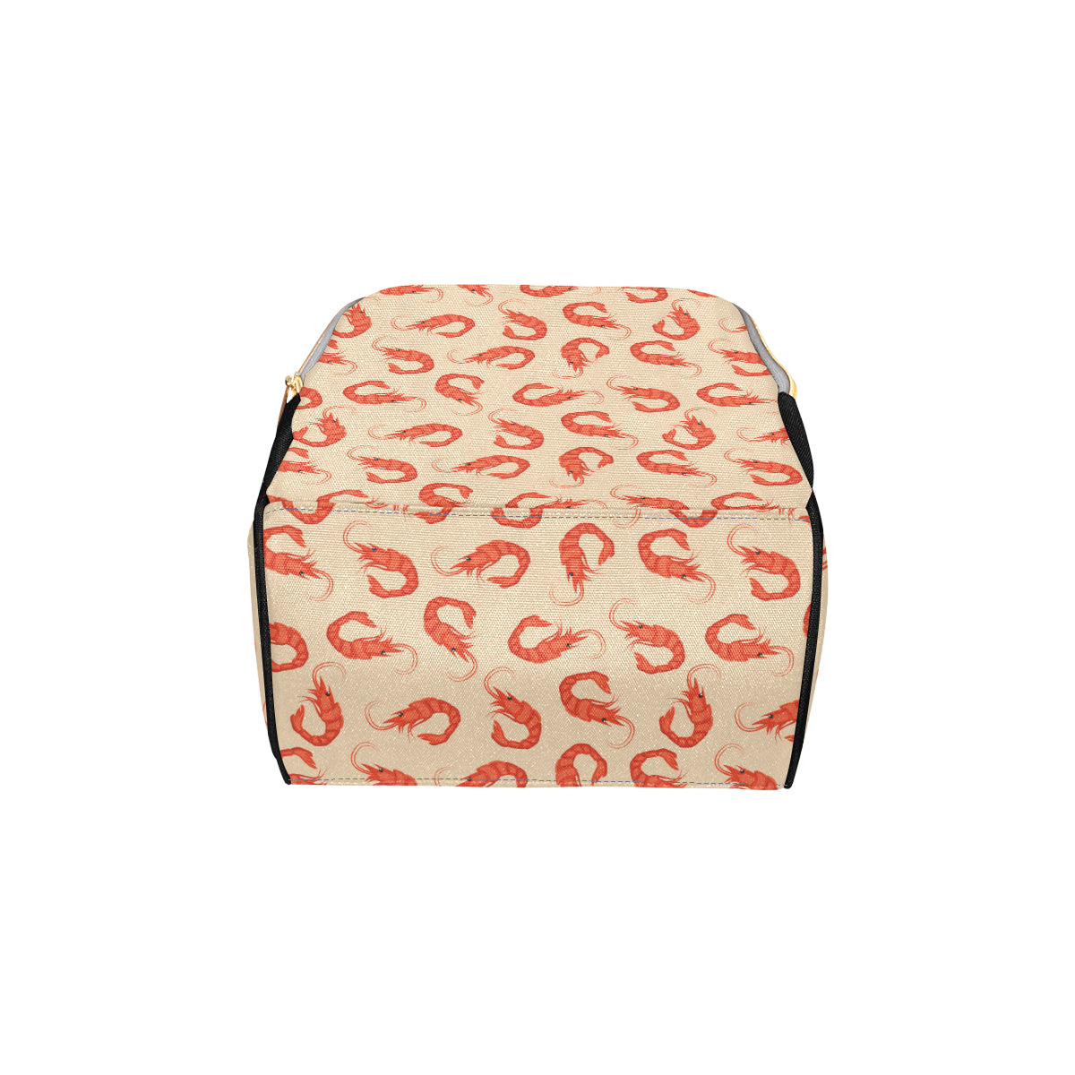 Prawn Pattern Print Design 02 Diaper Bag Backpack