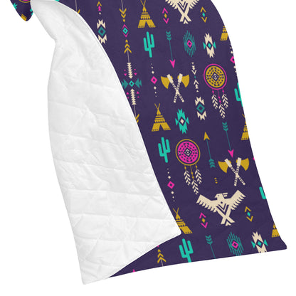 Native American Eagle Indian Pattern Premium Quilt