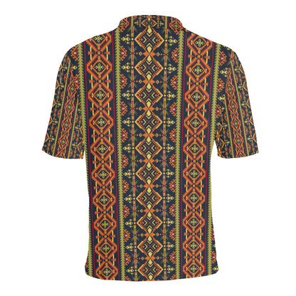 Kente Classic Design African Print Men Polo Shirt
