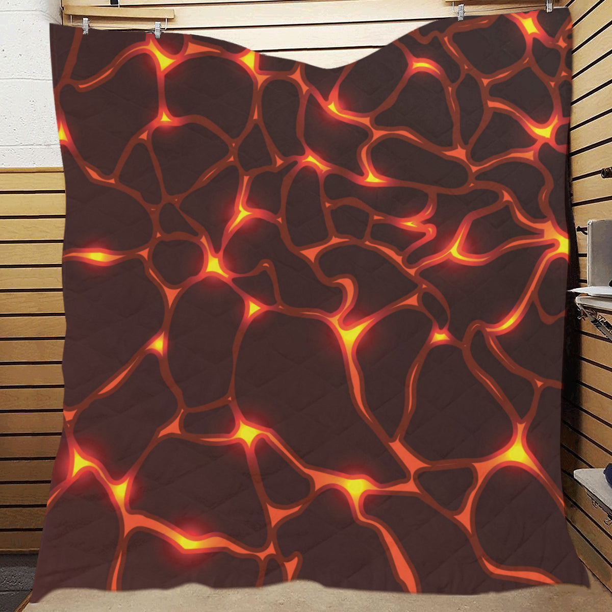 Lava Pattern Print Design 02 Premium Quilt