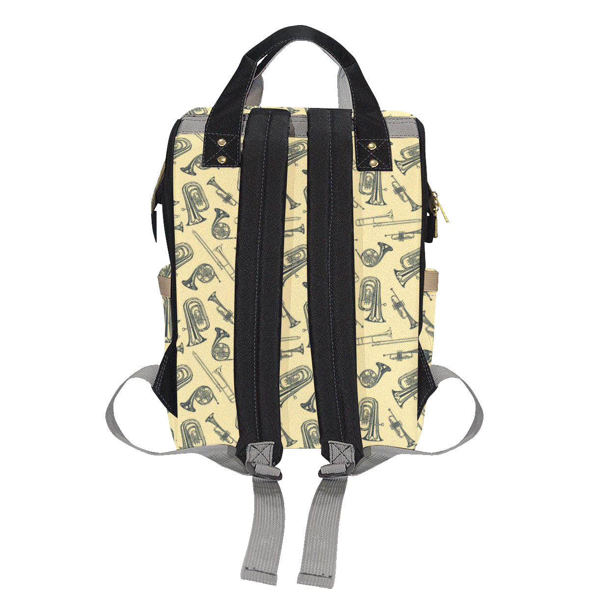 Tuba Pattern Print Design 01 Diaper Bag Backpack