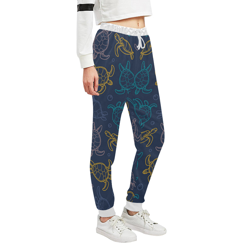 Sea Turtle Baby Print Unisex Sweatpants