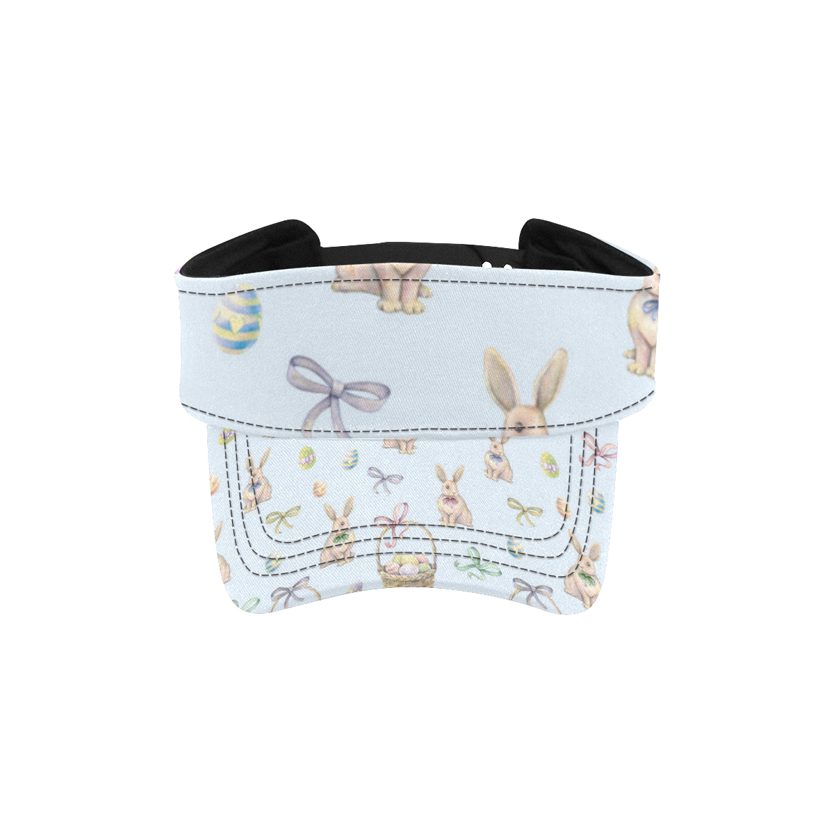 Rabbit Easter Eggs Pattern Print Design 03 Unisex Sun Visor