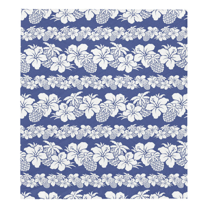 Hawaiian Themed Pattern Print Design H07 Premium Quilt