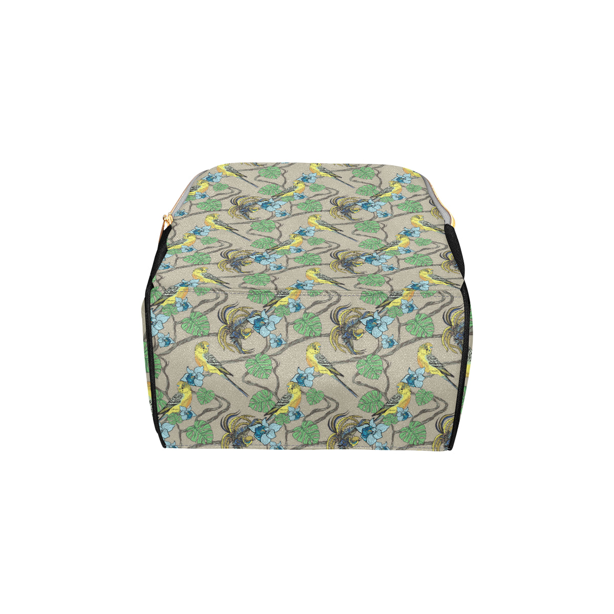 Parakeet Pattern Print Design A02 Diaper Bag Backpack