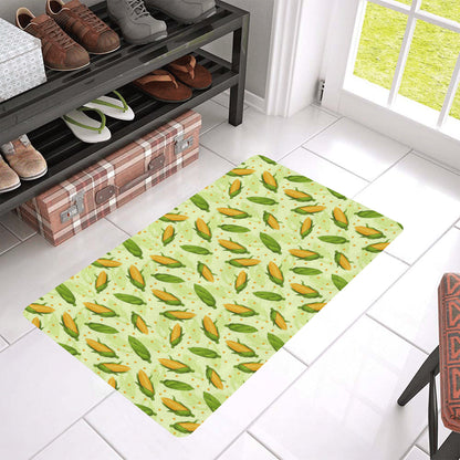 Agricultural Fresh Corn cob Print Pattern Rubber Doormat