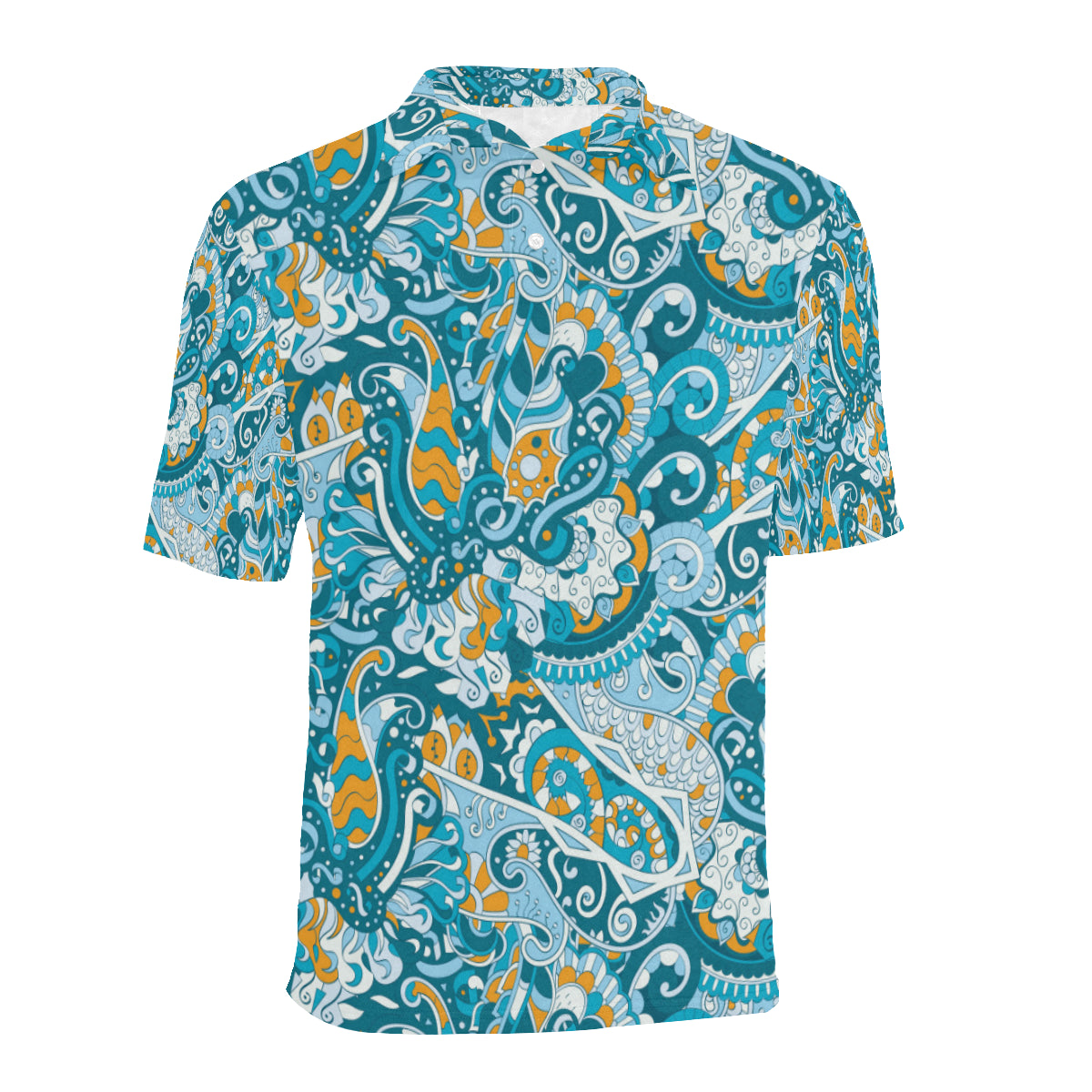 Funky Retro Pattern Print Design A03 Men Polo Shirt