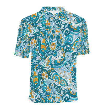 Funky Retro Pattern Print Design A03 Men Polo Shirt