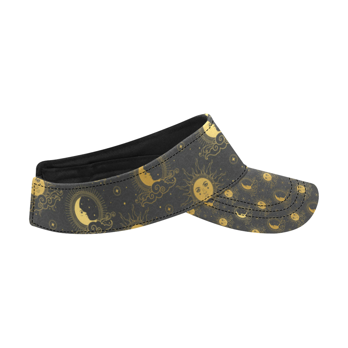 Celestial Moon Sun Pattern Print Design 05 Unisex Sun Visor