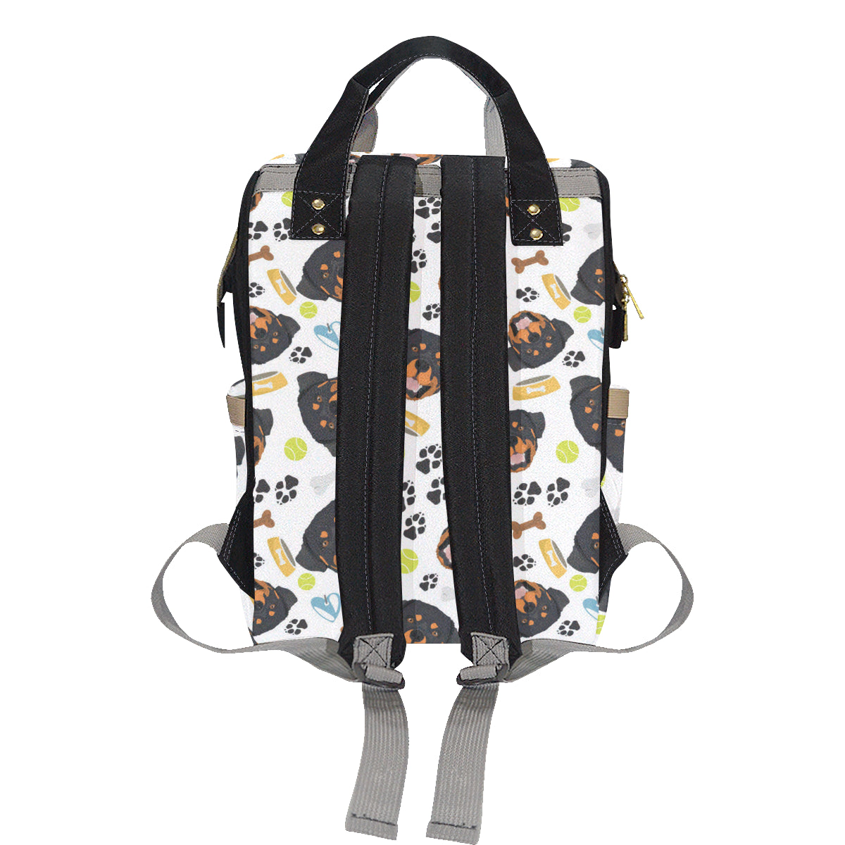 Rottweiler Pattern Print Design A04 Diaper Bag Backpack