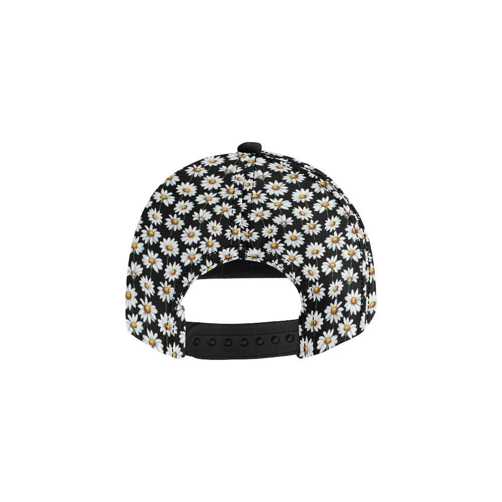Daisy Print Pattern Snapback Cap