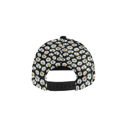 Daisy Print Pattern Snapback Cap