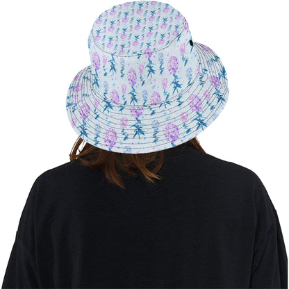 Lilac Pattern Print Design LI05 Unisex Bucket Hat
