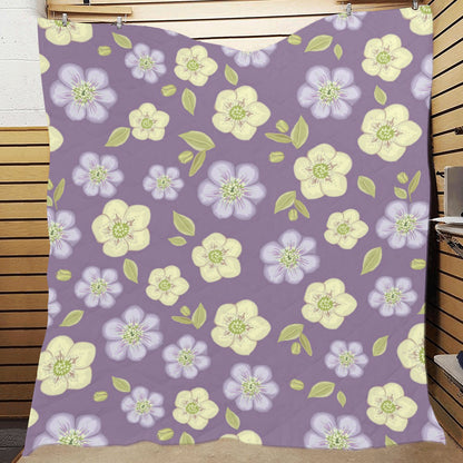 Anemone Pattern Print Design AM013 Premium Quilt
