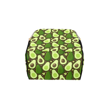 Avocado Pattern Print Design AC04 Diaper Bag Backpack