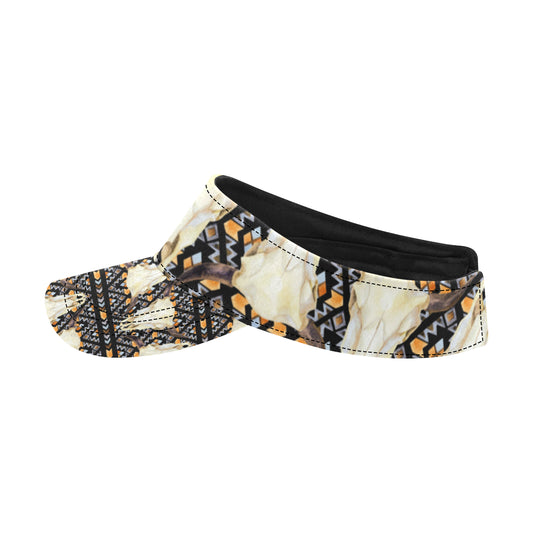 Buffalo Head Pattern Print Design 03 Unisex Sun Visor
