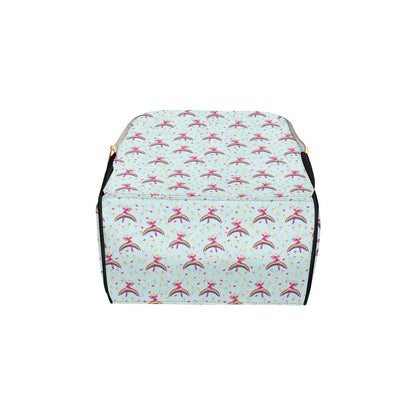 Fairy with Rainbow Print Pattern Diaper Bag Backpack