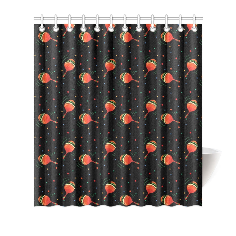 Maracas Pattern Print Design 03 Shower Curtain