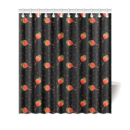 Maracas Pattern Print Design 03 Shower Curtain