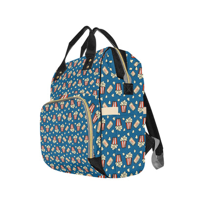 Popcorn Pattern Print Design A03 Diaper Bag Backpack