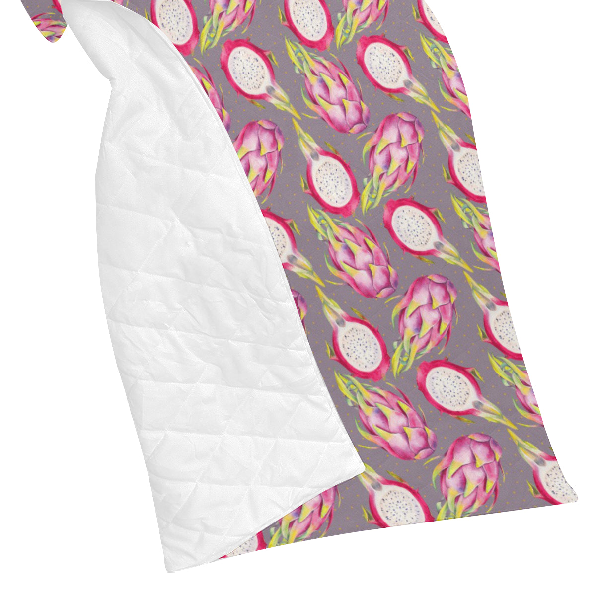 Dragonfruit Pattern Print Design DF03 Premium Quilt