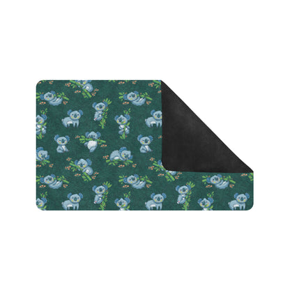 Koala Blue Design Print Rubber Doormat