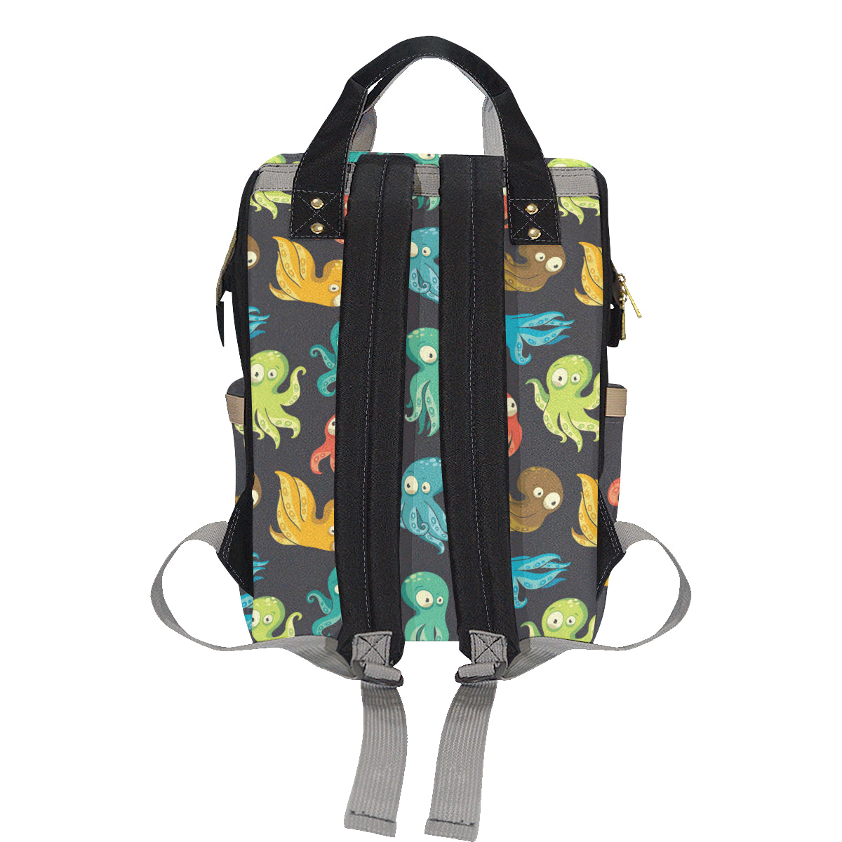 Octopus Pattern Print Design A01 Diaper Bag Backpack