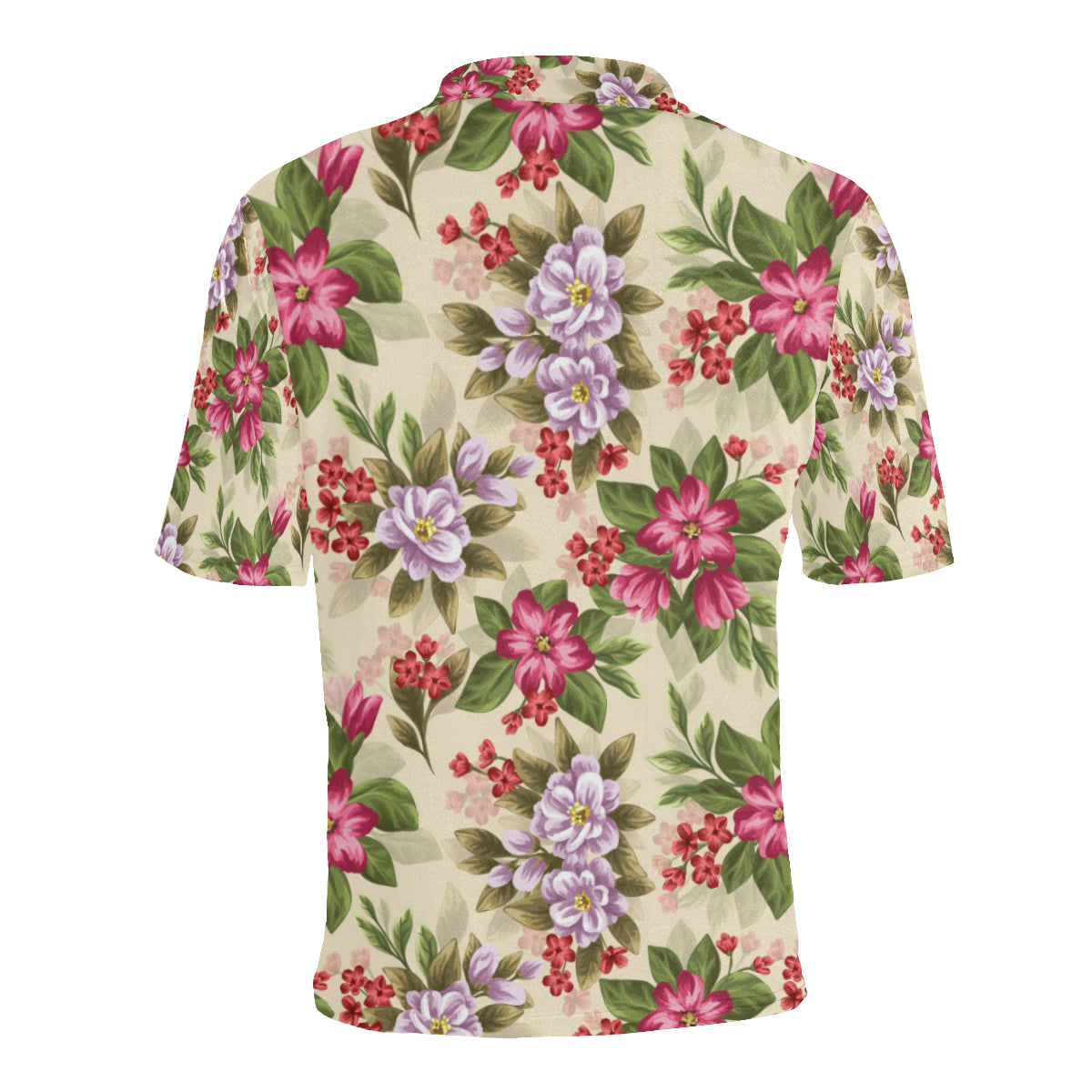 Summer Floral Pattern Print Design SF08 Men Polo Shirt