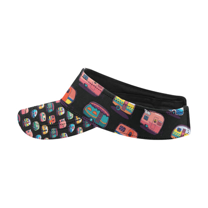 Camper Camping Pattern Unisex Sun Visor