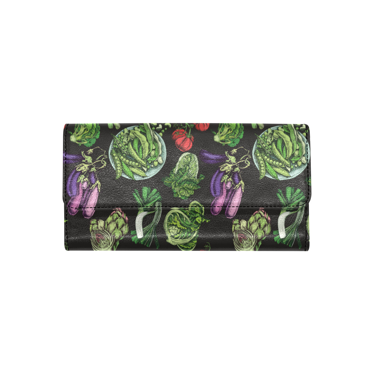Lettuce Pattern Print Design 01 Women's Trifold Wallet