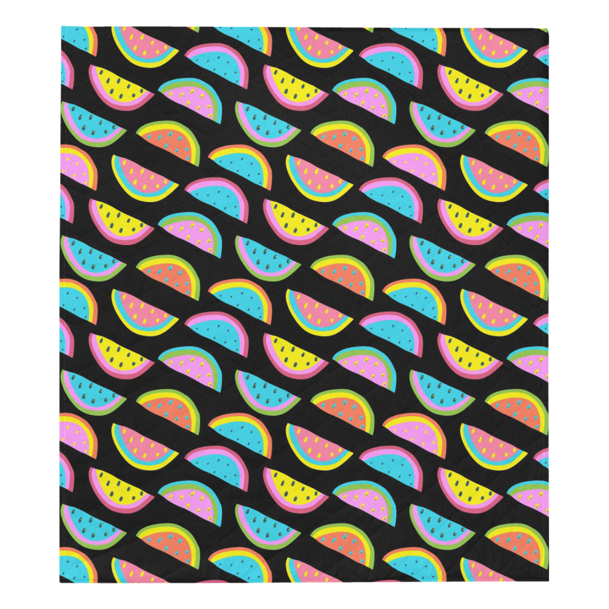 Watermelon Pattern Print Design WM08 Premium Quilt