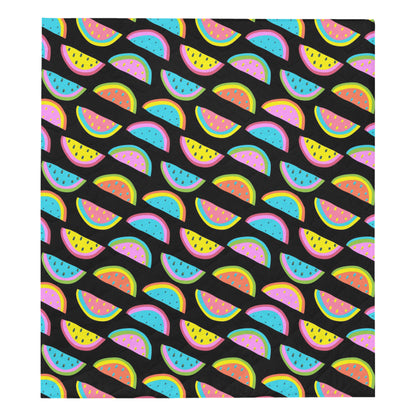 Watermelon Pattern Print Design WM08 Premium Quilt