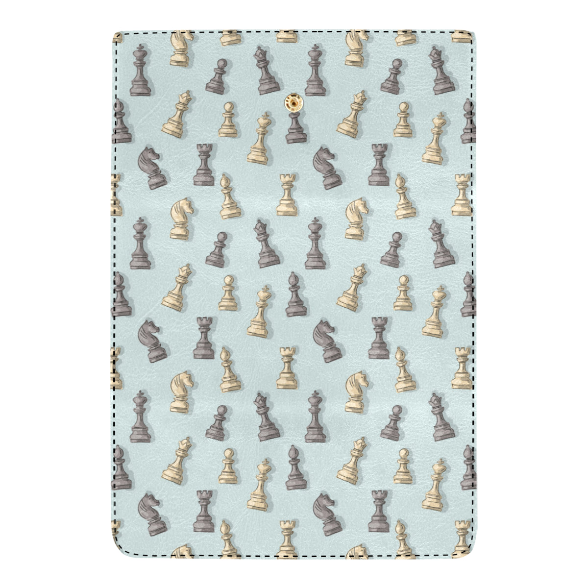 Chess Pattern Print Design 02 Women's Trifold Wallet