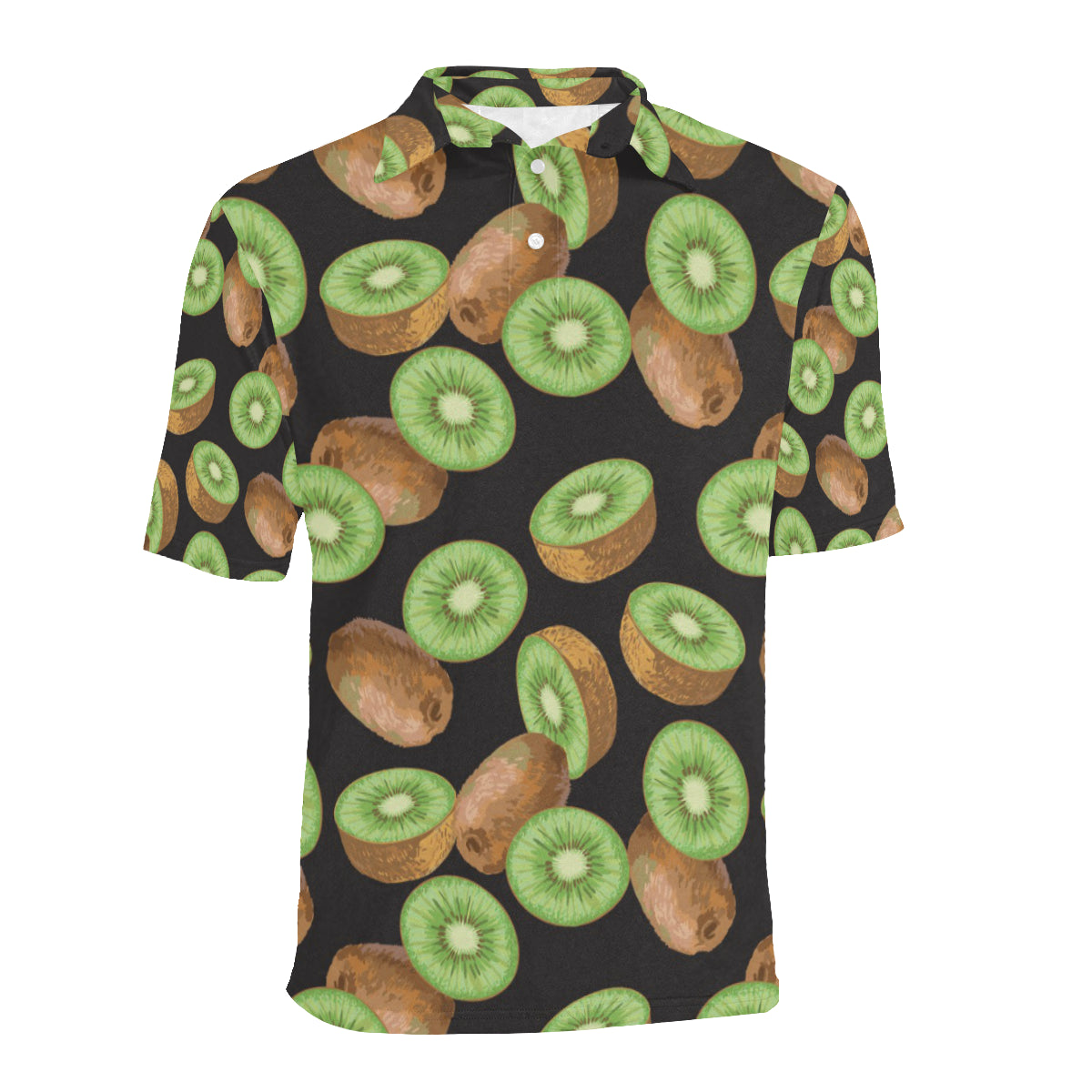 Kiwi Pattern Print Design KW03 Men Polo Shirt