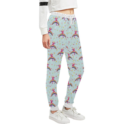 Fairy with Rainbow Print Pattern Unisex Sweatpants