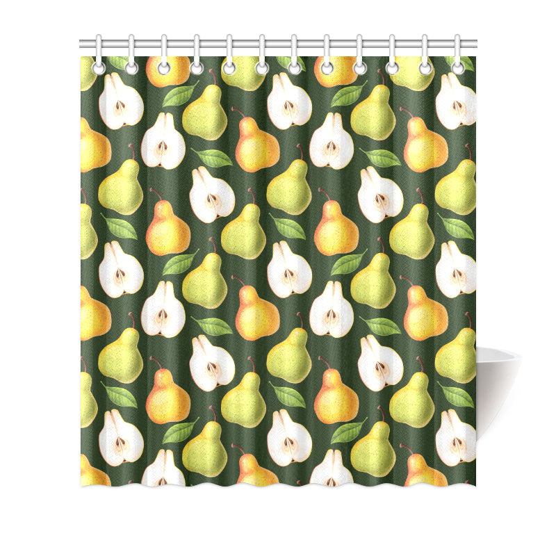 Pear Pattern Print Design PE06 Shower Curtain