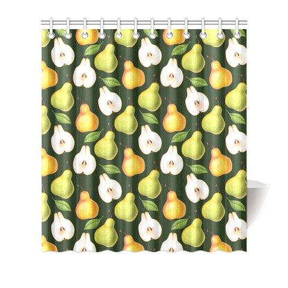 Pear Pattern Print Design PE06 Shower Curtain