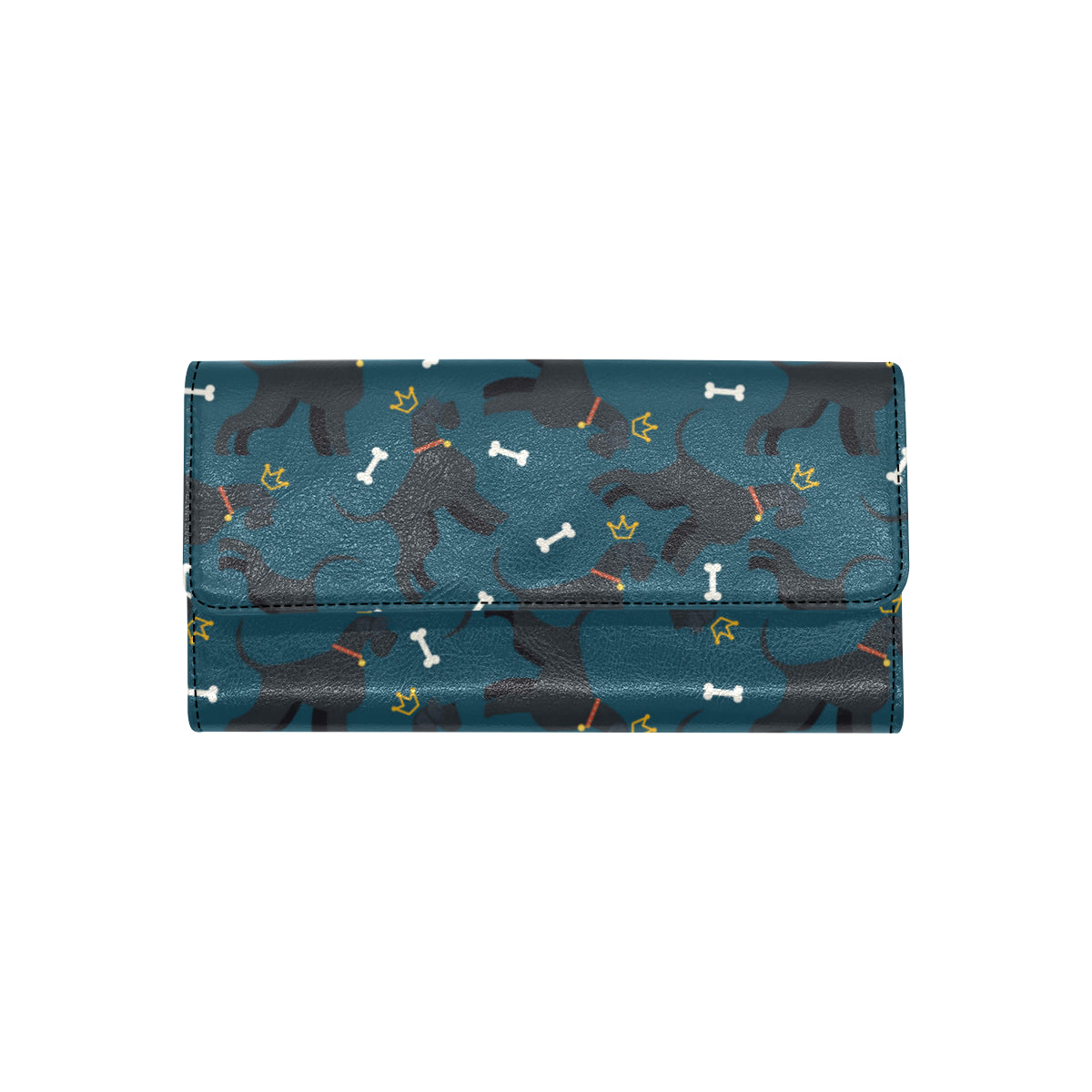 Schnauzers Pattern Print Design A04 Women's Trifold Wallet