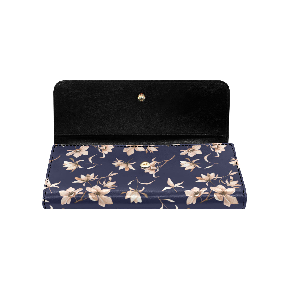 Beautiful Floral Pattern Women's Trifold Wallet