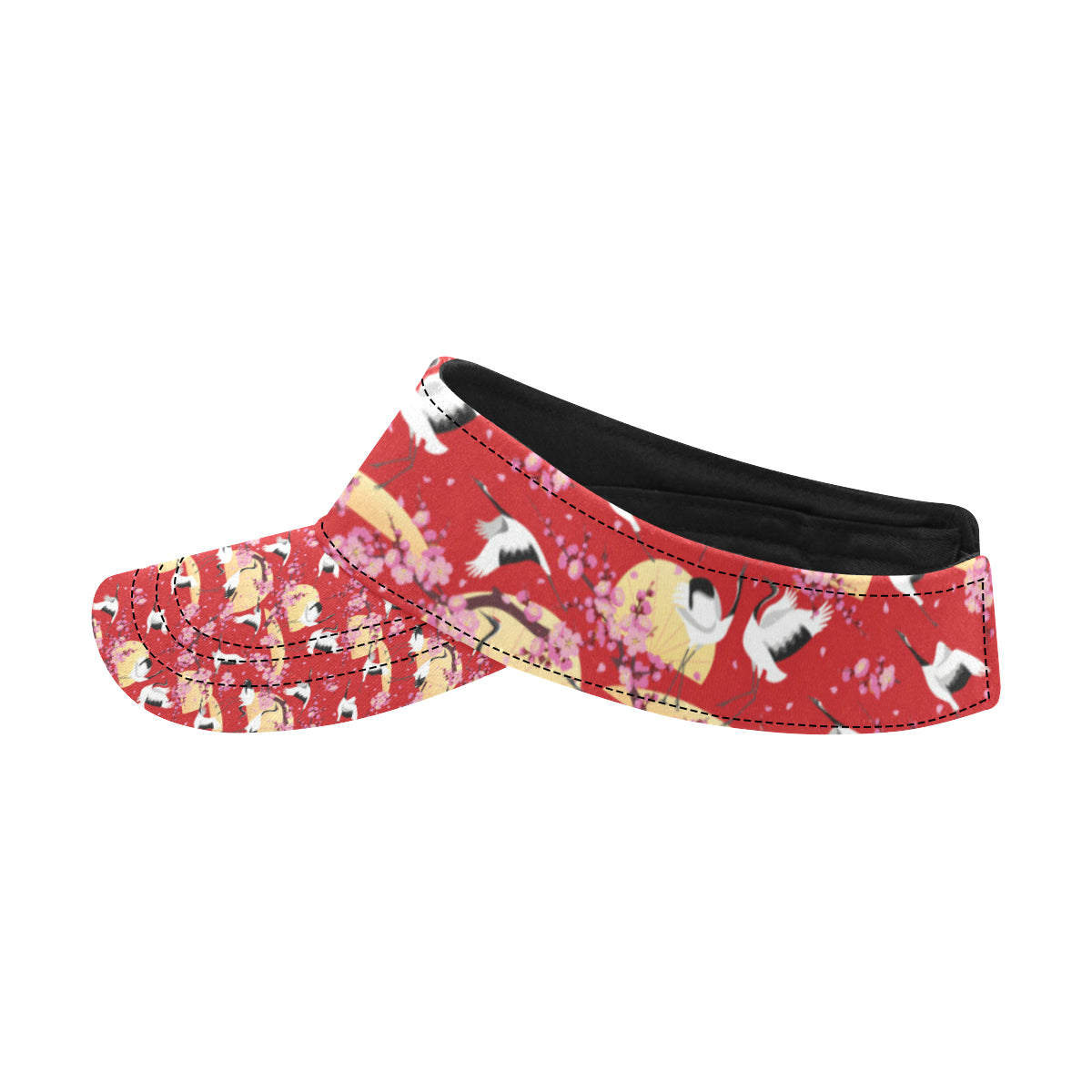 Crane Pattern Print Design 04 Unisex Sun Visor