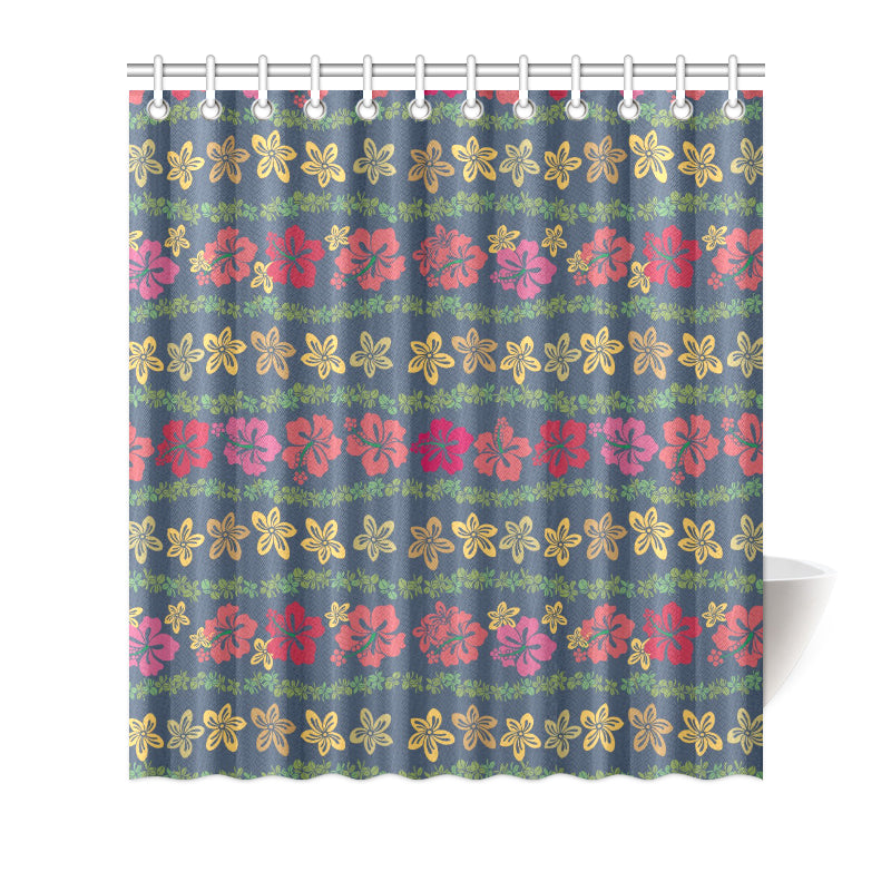 Hawaiian Themed Pattern Print Design H018 Shower Curtain