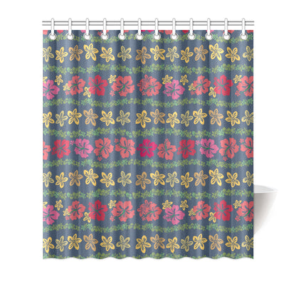 Hawaiian Themed Pattern Print Design H018 Shower Curtain