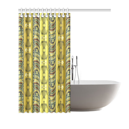 Polynesian Turtle Hawaiian Design Print Shower Curtain
