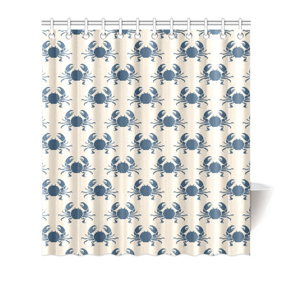 Crab Pattern Print Design 02 Shower Curtain