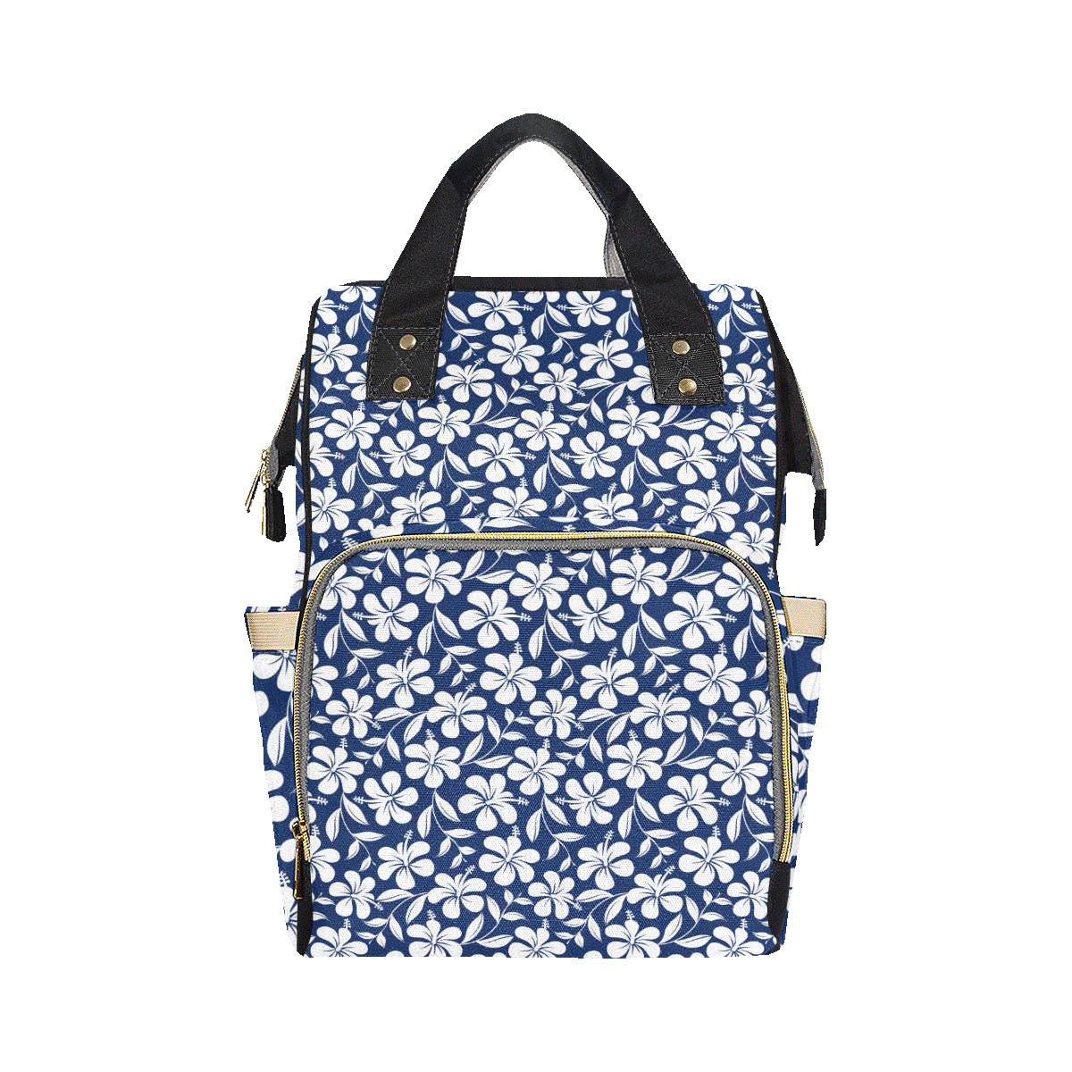 Hibiscus Pattern Print Design HB031 Diaper Bag Backpack