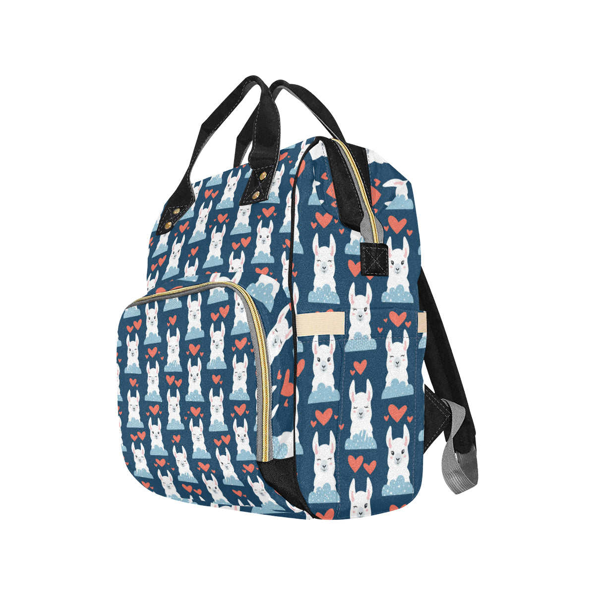 Alpaca Love Pattern Print Design 05 Diaper Bag Backpack