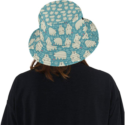 Bear Pattern Print Design BE04 Unisex Bucket Hat