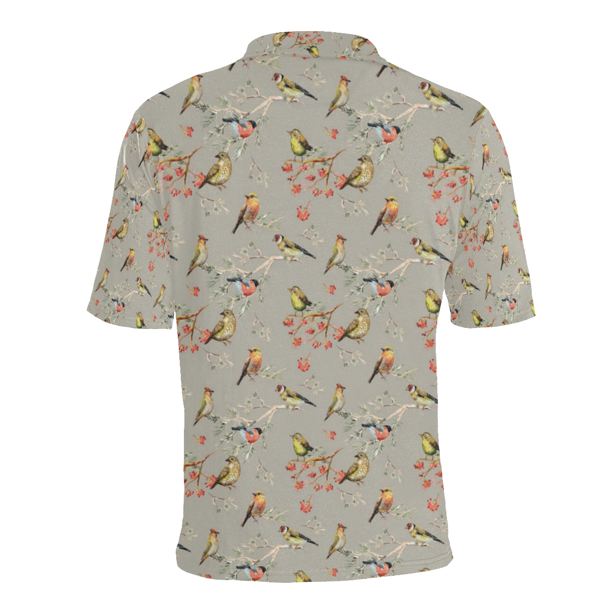 Birds Pattern Print Design 03 Men Polo Shirt