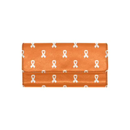 Appendix cancer Pattern Print Design 01 Women's Trifold Wallet