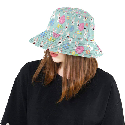 Easter Eggs Pattern Print Design RB014 Unisex Bucket Hat